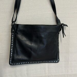 Latico Black Leather Crossbody